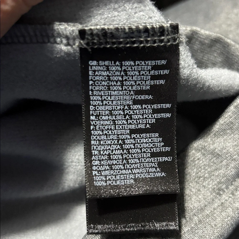 The North Face Canyonlands 1/2 Zip Fleece Pullover Gray XXL Black Logo Pocket